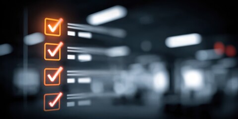 data validation process glowing neural network visualizing feedback inspection performance survey task management