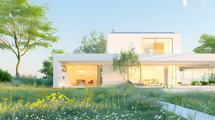 Modern ecological residential buildings