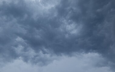 Summer storm clouds build up over Johannesburg on the Highveld in South Africa image for background use