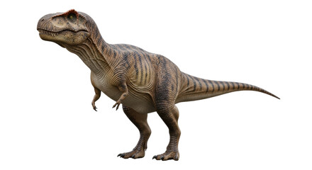 Isolated dinosaur Tyrannosaurus Rex prehistoric carnivore reptile animal, full shot body studio © Gabriela