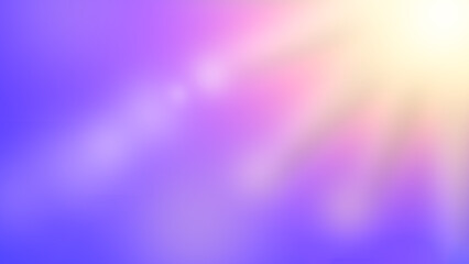 Beautiful blurred colored sky and radiant sunlight at twilight time. Colorful background from outdoor natural sunset with 16:9 copy space.