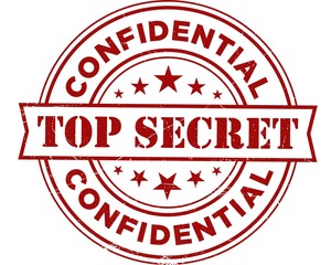 Top Secret Stamp, Top Secret Round Sign