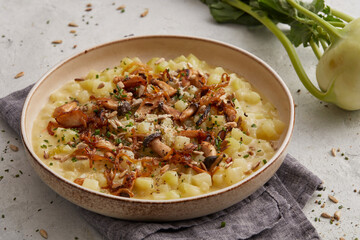 Kohlrabi risotto