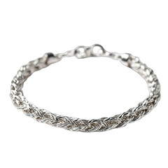 A textured, braided ring