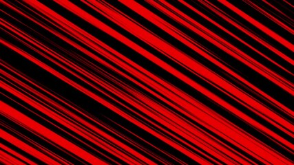 Red diagonal light streaks motion background, fast glowing lines animation, abstract dynamic speed design