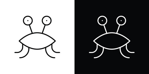 Spaghetti Monster Flying icon vector illustration. editable stroke icon.