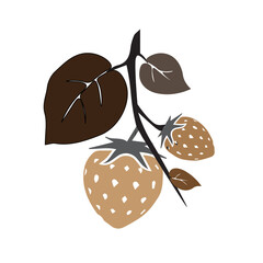 Botanical Strawberry Branch