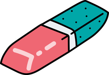 Classic eraser illustration