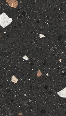 Fototapeta premium Elegant Dark Tone Terrazzo Structure with Unique Speckled Composite Material for Interior Design