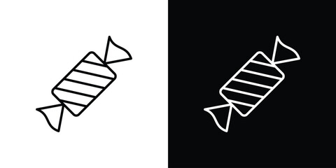 Candy-sweet icon vector illustration. editable stroke icon.