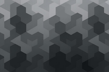 Grey Isometric Cube Geometric Seamless Pattern