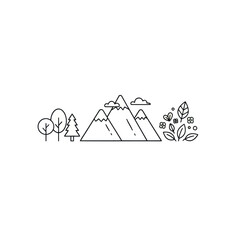 Eco Nature Doodle Vector