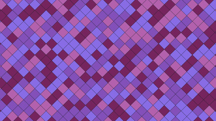 Geometric Purple Pattern with Squares and Rhombus Shapes for Backgrounds