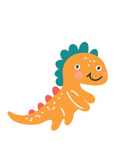 vector illustration cartoon dino for kids