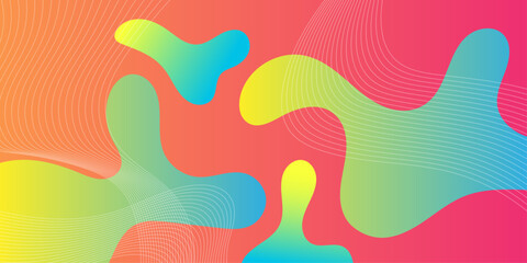 Modern Abstract Background with Motion Waves Element and Colorful.