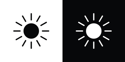 Brightness icon glyph vector Illustration
