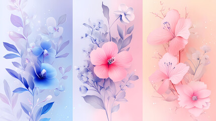 festive birthday banners in vector style