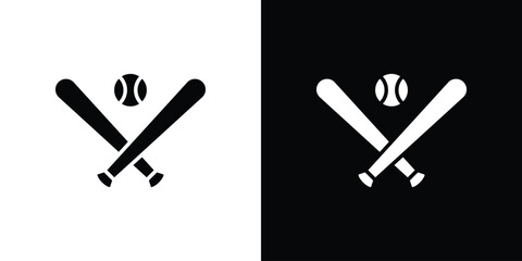 Baseball icon glyph vector Illustration