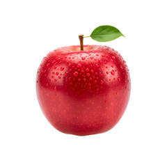 red apple isolated on white