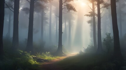 fog in the forest