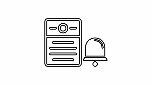 The doorbell icon is displayed on a white background.