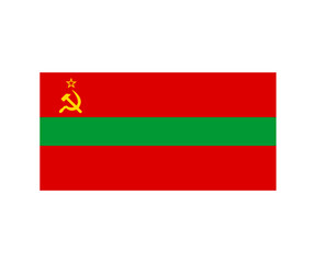 Transnistria flag. Transnistria flag vector design and illustration.


