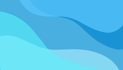 Modern Blue Wavy Abstract Background Presentation Design