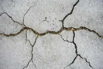 Obraz premium Cracked concrete surface background 