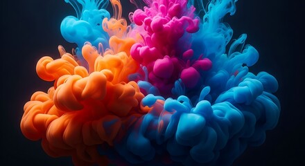 abstract blue background with bubbles