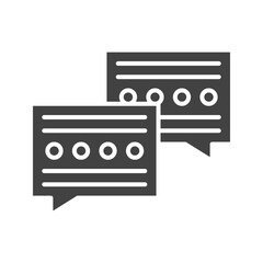 Chat Bubble icon vector image. Suitable for mobile apps, web apps and print media.