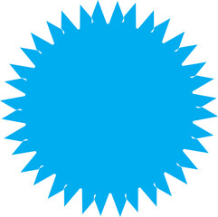 Radial Web Blue Snowflake