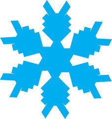 Starburst Blue Snowflake