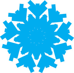 Starburst Blue Snowflake