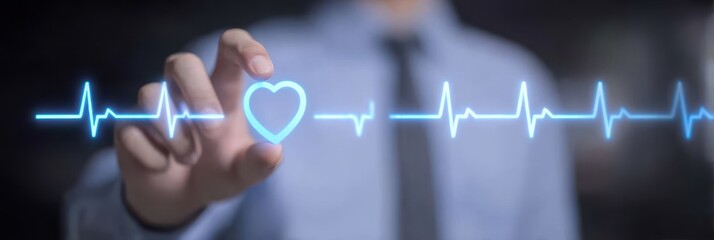 heart rhythm visualization vr ecg interface, monitoring program analysis, professional report