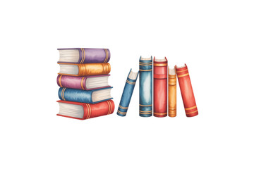 Open Book with Writing Hand Clipart Illustration