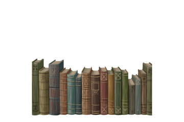 Stack of Books with Flower Decoration Clipart