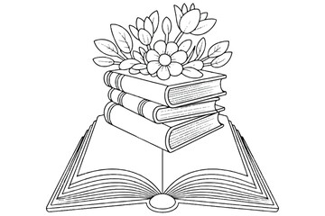 Creative Idea Concept with Open Book Clipart