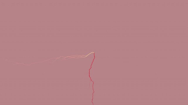  electric lightning animation  storm with glowing flashes abstract thunder energy animation with  grey red  background design in animated HD  video 