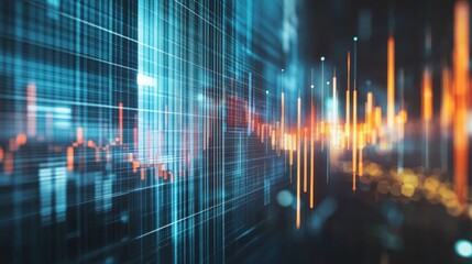 Dynamic data visualization with graphs and charts in abstract setting