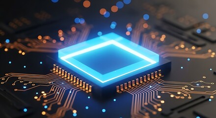 electronic circuit board with processor