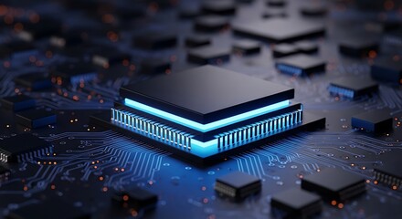 close up of computer circuit board