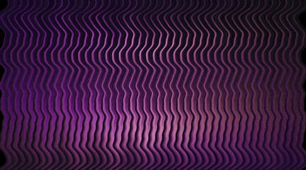 Illustration of a mesmerizing display of undulating purple lines, creating a captivating visual rhythm that evokes a sense of depth and movement in a dark and mysterious setting
