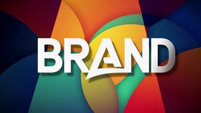 Dynamic composition with vibrant colors, overlapping shapes, and bold white typography