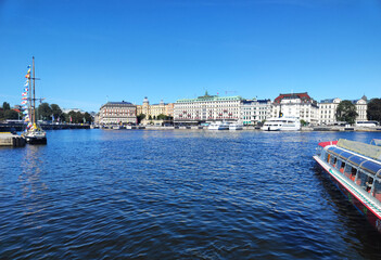 Fototapeta premium Stockholm Sweden seen from the sea