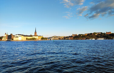 Stockholm Sweden seen from the sea