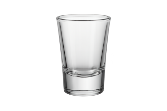 Clear glass tumbler with thick solid base