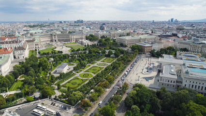 Aerial View of Heldenplatz Vienna Austria