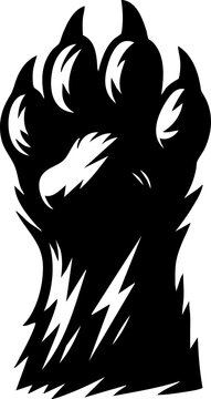 Tatze der Freiheit - Tierschutz Symbolik Vektor Illustration