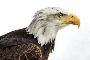 Obraz premium Bald eagle with a yellow beak