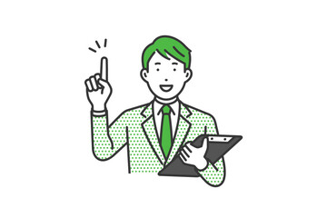指をさす,スーツ男性2